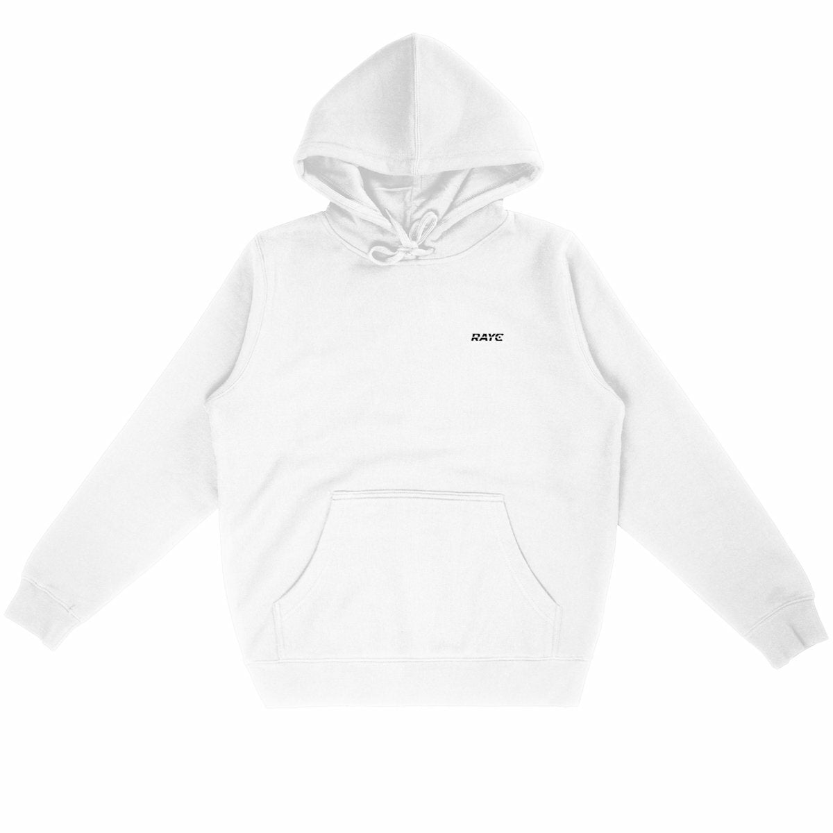 R-Hoodie Léger Unisexe (Logo Noir) - face_blanc